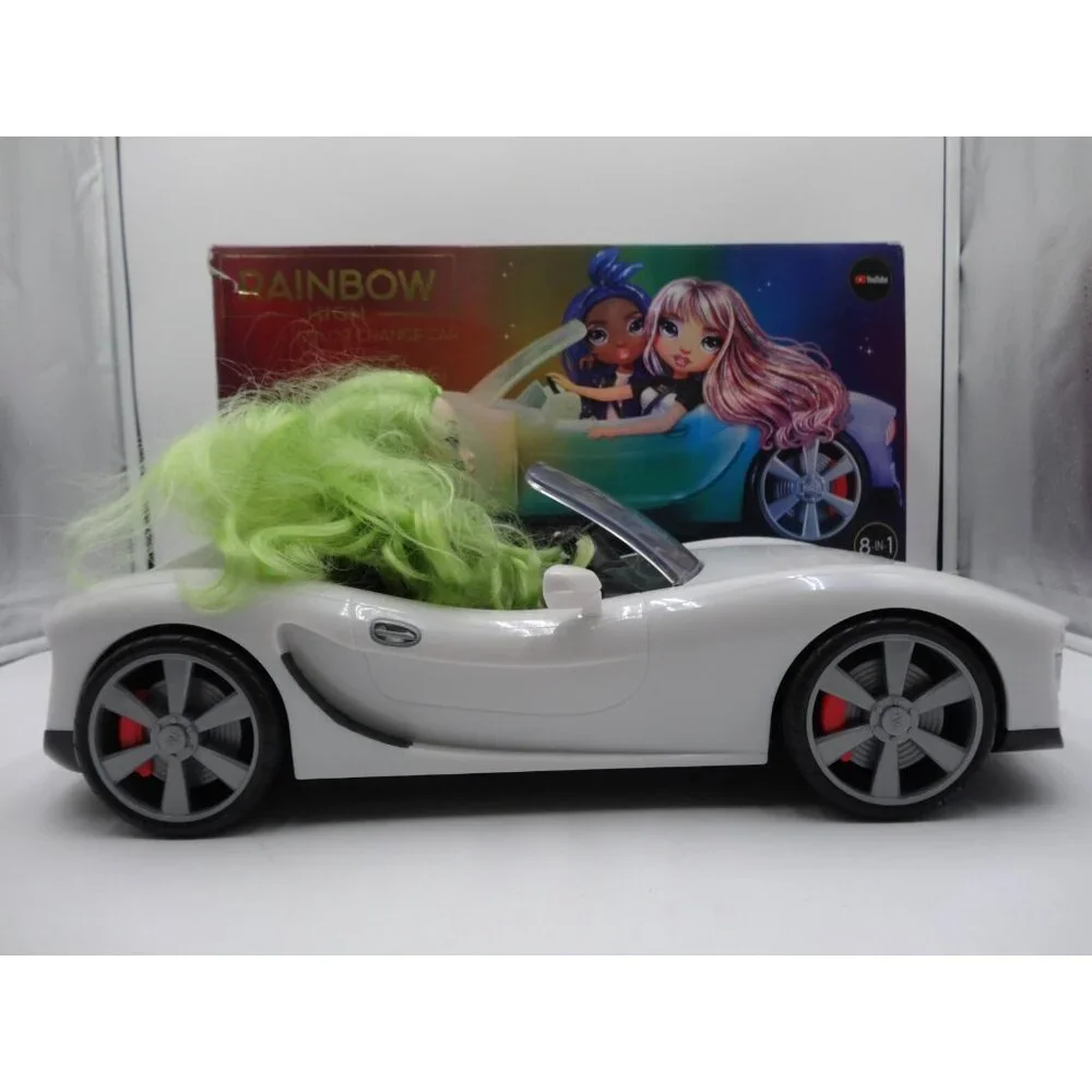 Rainbow High Color Change Doll Car Convertible Light-Up Multicolor & Jade Hunter